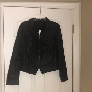 White House Black Market Black Band Jacket, size 12 NWT
